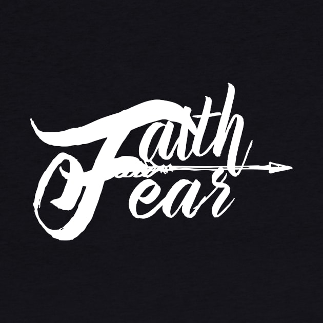 Faith Over Fear Christian Arrow Design Gifts by BeLightDesigns